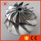 60.91/88.40mm 11+0 blades high performance Turbocharger milling/aluminum 2618/billet compressor wheel