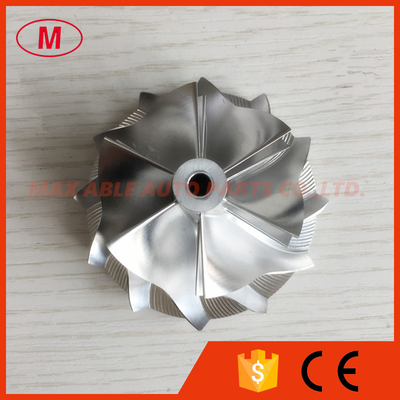 GT15-25 50.20/65.00mm 6+6 Blades 702549-0008HF V1 high performance turbo aluminum 2618/milling/billet compressor wheel