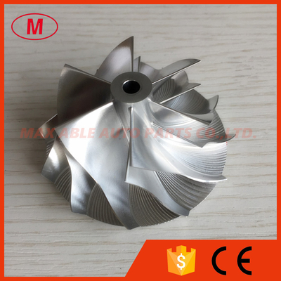 GT15-25 50.20/65.00mm 6+6 Blades 702549-0008HF V1 high performance turbo aluminum 2618/milling/billet compressor wheel