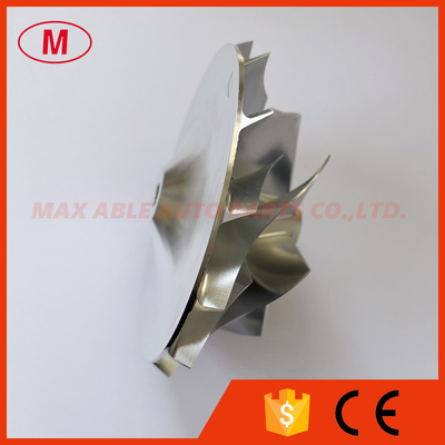 T51RSPL 76.71/102.33mm 7+7 blades high performance racing Turbocharger milling/aluminum 2618/billet compressor wheel