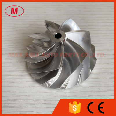 GT30 reverse 57.52/71.40mm 7+7 blades LEP stype milling/aluminum 2618/billet compressor wheel