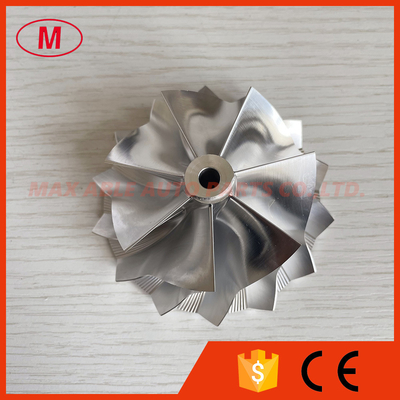 GT35 reverse 61.75/76.97mm 7+7blades high performance milling/aluminum 2618/billet compressor wheel