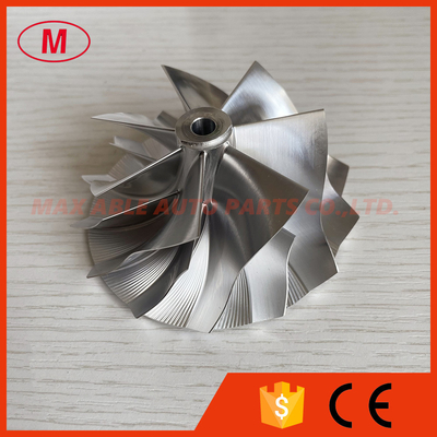 GT35 reverse 61.75/76.97mm 7+7blades high performance milling/aluminum 2618/billet compressor wheel