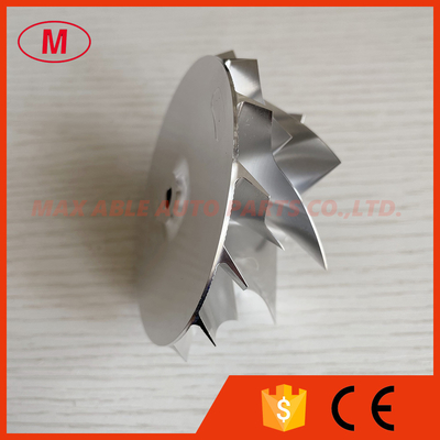 GT35 reverse 61.75/76.97mm 7+7blades high performance milling/aluminum 2618/billet compressor wheel