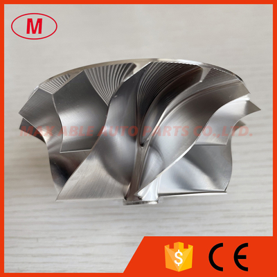 GT35 reverse 61.75/76.97mm 7+7blades high performance milling/aluminum 2618/billet compressor wheel