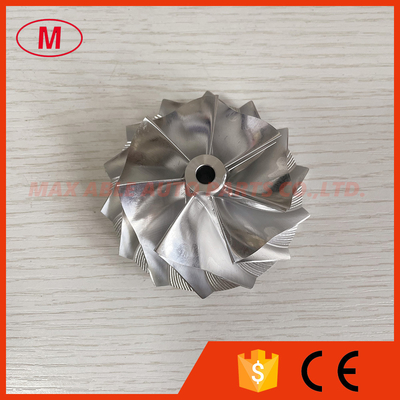 T04S 409535-0001 59.05/76.07mm 7+7 blades turbo milling/aluminum 2618/billet compressor wheel for racing