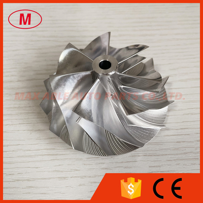 T04S 409535-0001 59.05/76.07mm 7+7 blades turbo milling/aluminum 2618/billet compressor wheel for racing