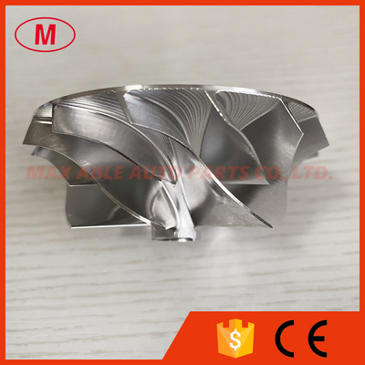 T04S 409535-0001 59.05/76.07mm 7+7 blades turbo milling/aluminum 2618/billet compressor wheel for racing