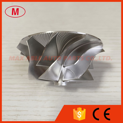 TD04 reverse 50.50/66.00mm 6+6 blades high performance Turbo milling/aluminum 2618/billet compressor wheel