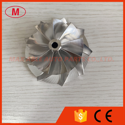 B03G Reverse 53.00/71.00mm 9+0 blades high performance turbo milling/aluminum 2618/billet compressor wheel