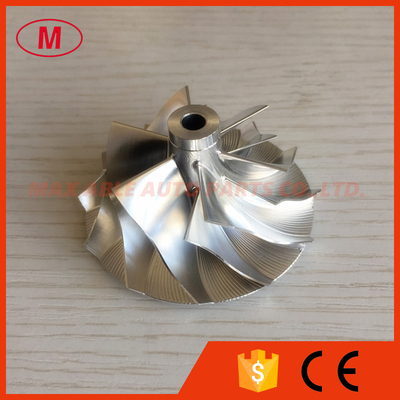 TD04HL 41.58/56.02mm 6+6 blades Turbocharger milling/aluminum 2618/billet compressor wheel for 707114-0001 IVECO
