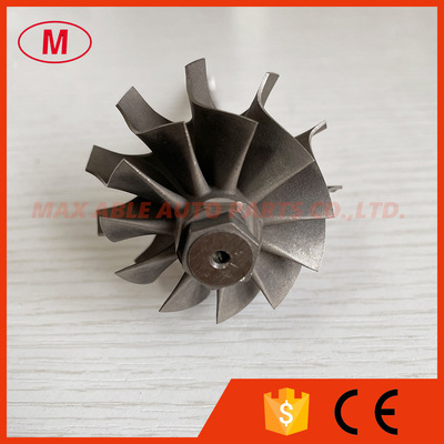 GT2554R/GT2560R 41.70/53.00mm 11 blades ball bearing Turbo turbine wheel shaft / turbine shaft&wheel 6.45mm tip height