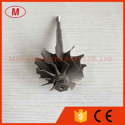 GT2554R/GT2560R 41.70/53.00mm 11 blades ball bearing Turbo turbine wheel shaft / turbine shaft&wheel 6.45mm tip height