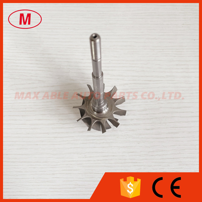 GT2554R/GT2560R 41.70/53.00mm 11 blades ball bearing Turbo turbine wheel shaft / turbine shaft&wheel 6.45mm tip height