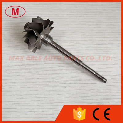 GT2554R/GT2560R 41.70/53.00mm 11 blades ball bearing Turbo turbine wheel shaft / turbine shaft&wheel 6.45mm tip height