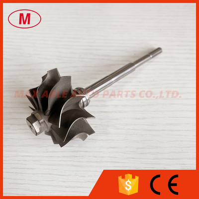 GT2554R/GT2560R 41.70/53.00mm 11 blades ball bearing Turbo turbine wheel shaft / turbine shaft&wheel 6.45mm tip height