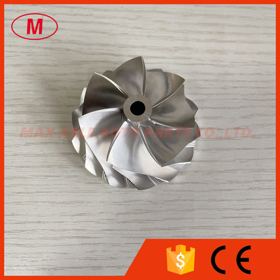 G25-550 48.35/60.00MM 7+7 BLADES LEP STYLE TURBO ALUMINUM 2618/BILLET COMPRESSOR WHEEL FOR 871389-5004S/871389-5005S