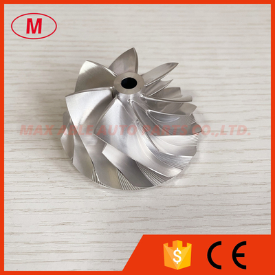 G25-550 48.35/60.00MM 7+7 BLADES LEP STYLE TURBO ALUMINUM 2618/BILLET COMPRESSOR WHEEL FOR 871389-5004S/871389-5005S