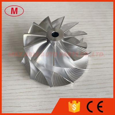 T04B 58.40/69.96mm 11+0 blades High performance turbo aluminum 2618/milling/billet compressor wheel for racing