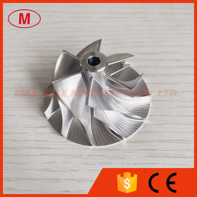 RHB5 37.06/52.50mm 6+6 blades turbo milling/Aluminum 2618/billet compressor wheel for MYBG/MYBGE VA180088/VB180088