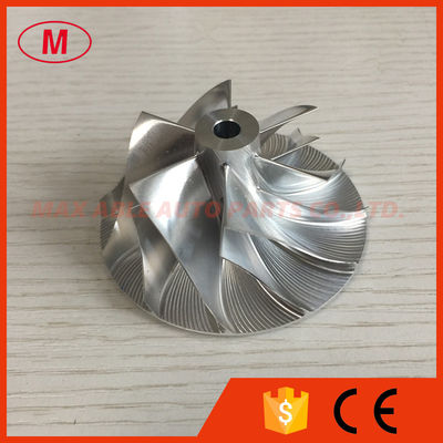 CT26 17291-17040 45.90/64.89mm 6+6 blades Turbo aluminum 2618/milling/billet compressor wheel for 17201-17040