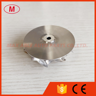 K04 46.38/56.10mm 6+6 blades aluminum 2618/milling/billet compressor wheel