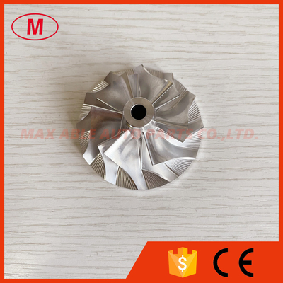 HT18 14411-62T00 43.80/63.00mm 6+6 blades Turbocharger milling/aluminum 2618/billet compressor wheel