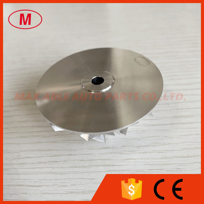HT18 14411-62T00 43.80/63.00mm 6+6 blades Turbocharger milling/aluminum 2618/billet compressor wheel