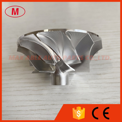 HT18 14411-62T00 43.80/63.00mm 6+6 blades Turbocharger milling/aluminum 2618/billet compressor wheel