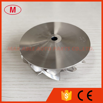 G25-660 1380-1 54.28/67.40mm 7+7Blades LEP style turbo aluminum 2618/Milling/billet compressor wheel for 858161-5003S