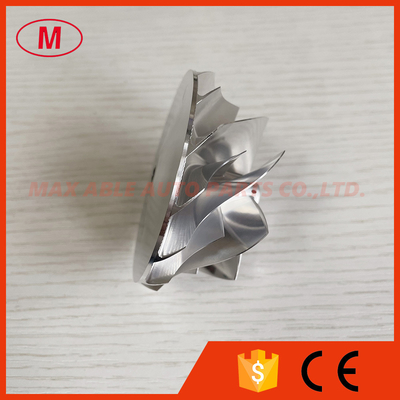 G25-660 1380-1 54.28/67.40mm 7+7Blades LEP style turbo aluminum 2618/Milling/billet compressor wheel for 858161-5003S