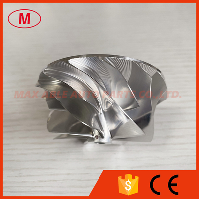 G25-660 1380-1 54.28/67.40mm 7+7Blades LEP style turbo aluminum 2618/Milling/billet compressor wheel for 858161-5003S