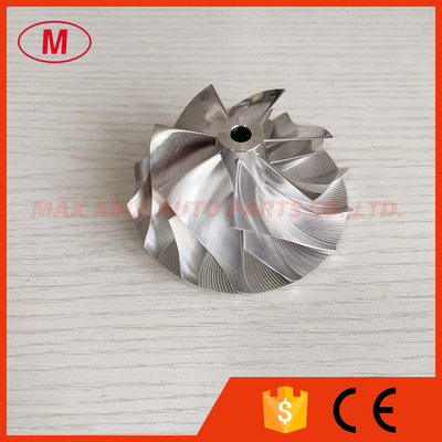 GTX3576 58.26/76.45mm 7+7 blades Turbocharger Milling/aluminum 2618/billet compressor wheel