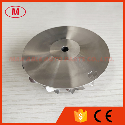 GTX3576 58.26/76.45mm 7+7 blades Turbocharger Milling/aluminum 2618/billet compressor wheel