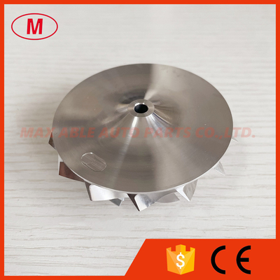 GT15-25 54.28/67.40mm 7+7Blades high performance turbo aluminum 2618/Milling/billet compressor wheel