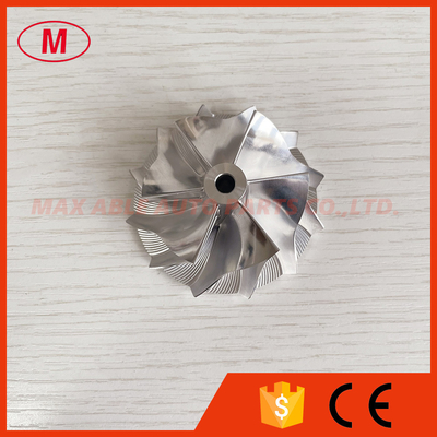 TD04H reverse 44.00/56.00mm 6+6 blades high performance Turbocharger milling/aluminum 2618/billet compressor wheel
