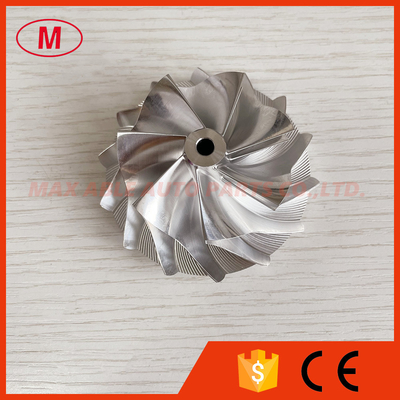 GT15-25 53.20/70.98mm 7+7 blades high performance aluminum 2618/milling/billet compressor wheel