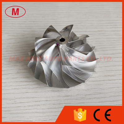 GT15-25 53.20/70.98mm 7+7 blades high performance aluminum 2618/milling/billet compressor wheel