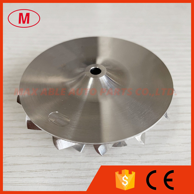 GT15-25 53.20/70.98mm 7+7 blades high performance aluminum 2618/milling/billet compressor wheel