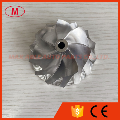 GT30 reverse 53.11/71.40mm 7+7 blades LEP Style turbo aluminum 2618/milling/billet compressor wheel
