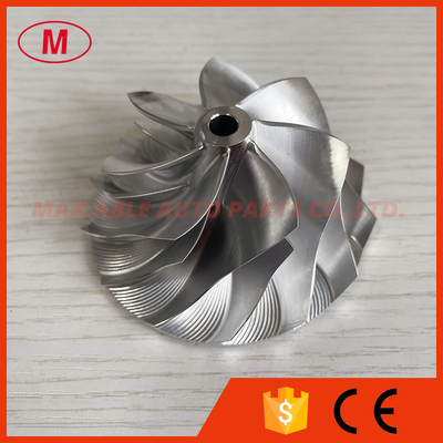 GT30 reverse 53.11/71.40mm 7+7 blades LEP Style turbo aluminum 2618/milling/billet compressor wheel