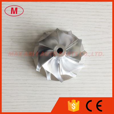 RHF55 48.62/65.00mm 6+6 blades performance Turbo milling/aluminum 2618/billet compressor wheel for VF30/VF34 Upgrade