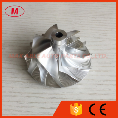 RHF55 48.62/65.00mm 6+6 blades performance Turbo milling/aluminum 2618/billet compressor wheel for VF30/VF34 Upgrade