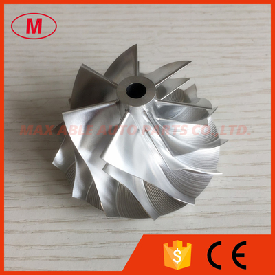 RHF5HB 46.50/59.94mm 7+7 blades performance turb Billet/milling/aluminum 2024 compressor wheel for VF30/VF34/VF35/VF36