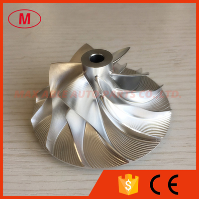 RHF55 46.52/68.01mm 6+6 blades point milling turbo Turbocharger Billet/milling/aluminum 2024 compressor wheel