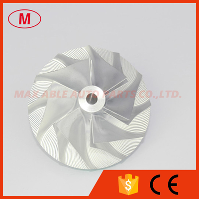 T04E 48.56/74.99mm 6+6 blades 442293-0009 turbo billet/milling/aluminum 2024 compressor wheel for 452003-0001