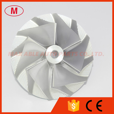 T04E 443844-0003 51.70/74.99mm 6+6 blades turbocharger billet/milling/aluminum 2024 compressor wheel for 452049-0001