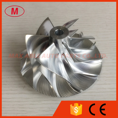 TA51 441063-0012 65.59/90.96mm 6+6 blades turbo billet/milling/aluminum 2024 compressor wheel for 466592-0002/11/12/13