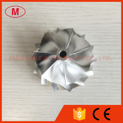 RHF55 52.60/65.00mm 7+7 blades Turbocharger milling/aluminum 2618/billet compressor wheel for VF30/VF34 Upgrade