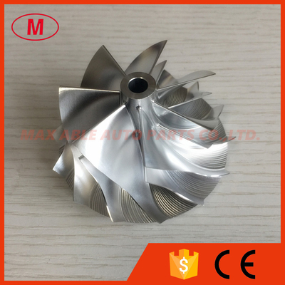 RHF55 52.60/65.00mm 7+7 blades Turbocharger milling/aluminum 2618/billet compressor wheel for VF30/VF34 Upgrade